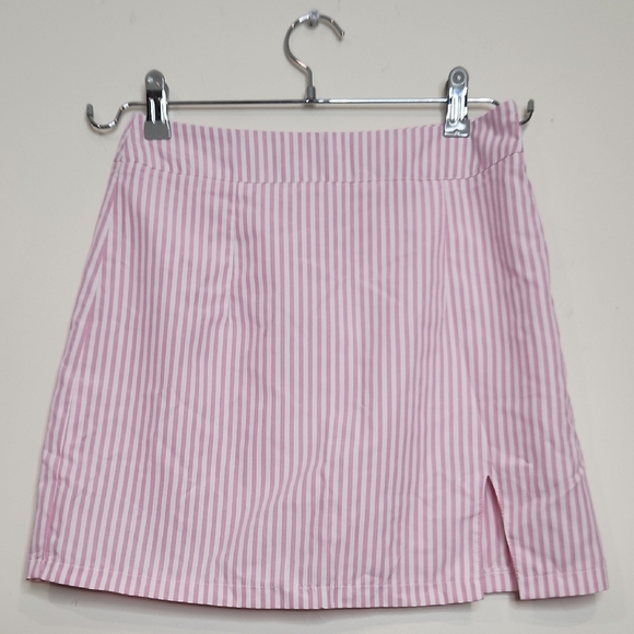 Shein Pink Striped Women's‎ Skirt - Picture 1 of 3